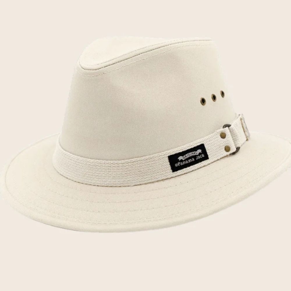 Panama Jack Cream Original Canvas‎ Safari Hat Size Small